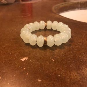 Light Blue Bracelet with Gold